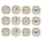 Hello Honey® Painted Fauna & Scalloped Edge Stoneware Plate Set